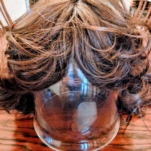 Elegant Brown Curly Hair Wig